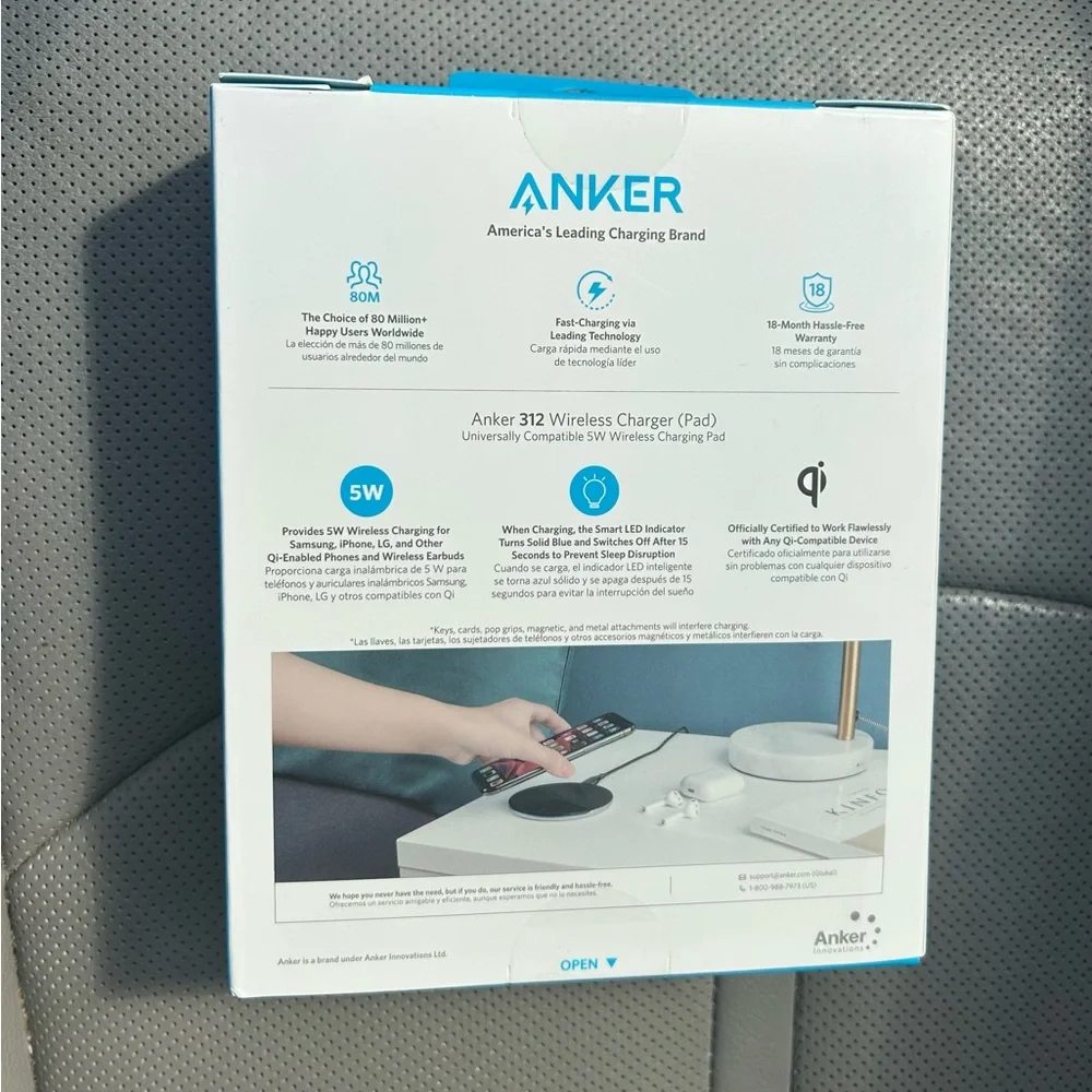 Anker 312 Wireless Charger Pad - Dark Gray